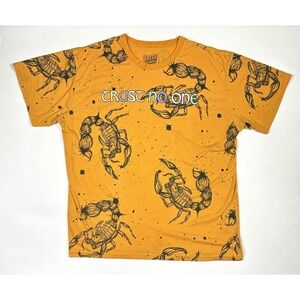 Fresh Laundry T-Shirt Men's 3XL Trust No One Scorpions Orange